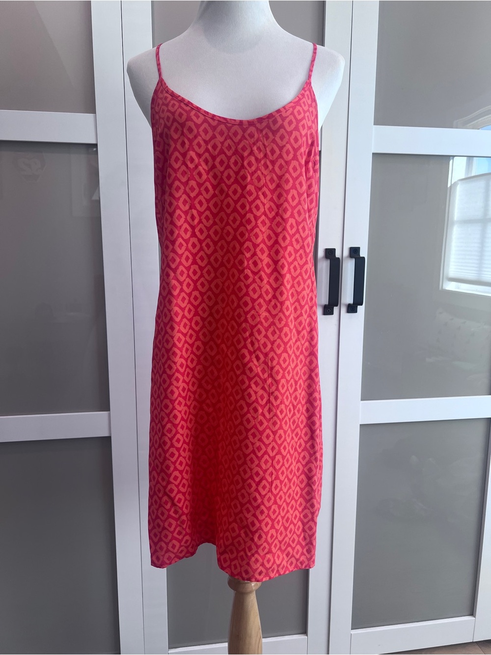 Old Navy Orange Geometric Cami Dress